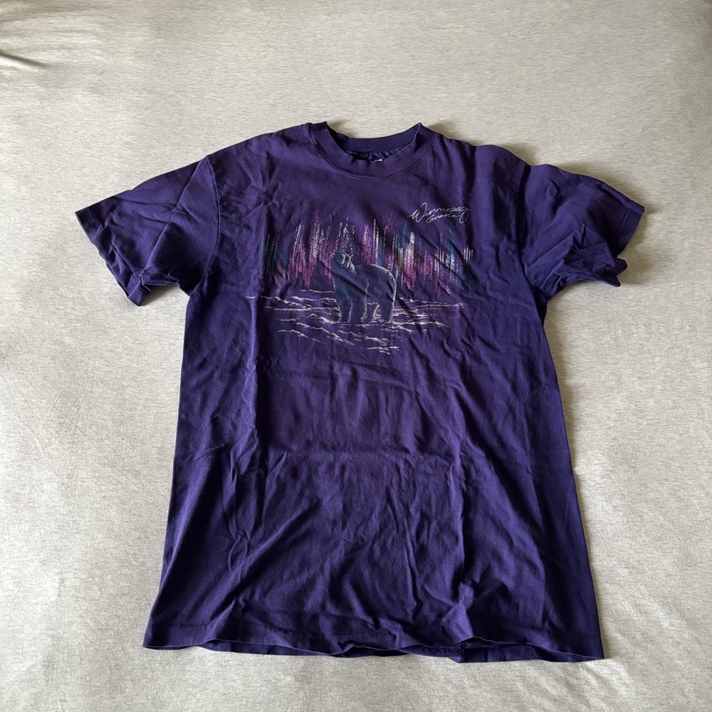 Purple Winnipeg Polar Bear Men's T-Shirt
